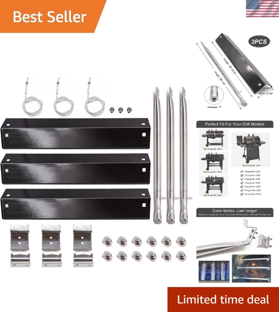 Grill Parts for Chargriller 5050, 5650, 3001, 3030, 5072, 3008, 4000, 5252, 5…