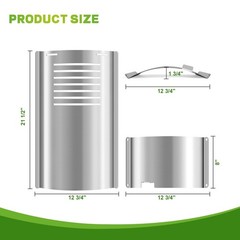 Flame Broiler Kit for Pit Boss 340/440 Smoker Grill – Main Plate & Slide Cover