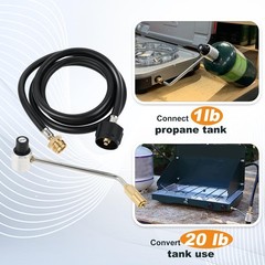 Lemfema 6Feet Propane Adapter Hose 1 Lb 20 Lb Converter 5430 Stove Pressure