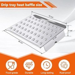 Drip Tray Heat Baffle Replacement for Select Camp Chef 24 Series Pellet Grills