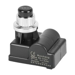 only fire 14451 Universal Electric Silver Push Button 4 Outlet, Schwarz
