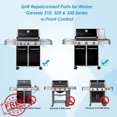 Weber Genesis 330 Grill Parts Flavorizer Bars Burner Kit Front Control