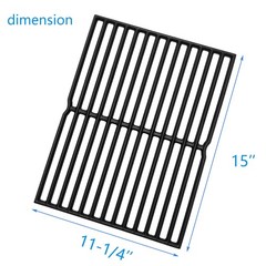Tmozyar 15″ Cast Iron Grid grates Replacement Parts x 22-1/2, lron