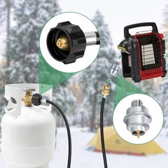 Detachable Propane Fuel Filter with 6FT Adapter Hose for 5-40lb Propane Tanks