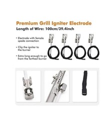 (2) Grill Replacement Igniters for Charbroil Advantage 4 Burner 463344015