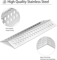 Stainless Steel Heat Plate Shield Gas Replacement for Bull BBQ Grills, Fit for A