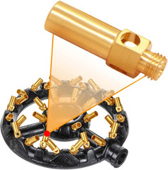 10PCS Brass Burner Jet Nozzle for Cast Iron Burner Propane Natural Gas