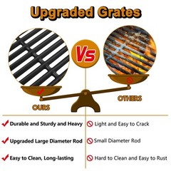 463642316 Grill Grates Fits Charbroil Commercial Infrared 2 Burner Nexgrill