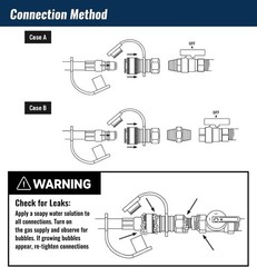 15 Feet 1/2″ ID Natural Gas Hose with Quick Connect – Ideal for Grills & Ovens