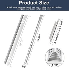 Criditpid Grill Replacement Parts Charbroil 463242716 Burners