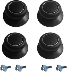 4 Pack Pot Lid Replacement Knobs – Heat Resistant, Black