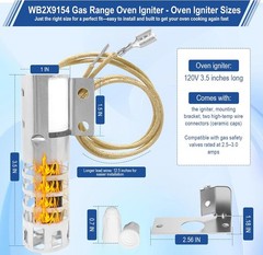 WB2X9154 Oven Igniter Compatible Models JGBP33SEH3SS GSP20GER2BG GBP25DEM1WW