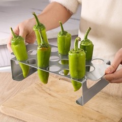 Compact Grill Accessory BBQ Events Chili BBQ Rack 18 Hole Design BBQ Accessories