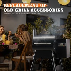 2 Pack Upgraded Pellet Grill Igniter Replacement for Traeger, Pit Boss & Camp…