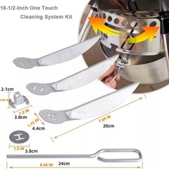 18-1/2-Inch One-Touch Cleaning System Kit SetFor Weber Grill 90992 3618 7443