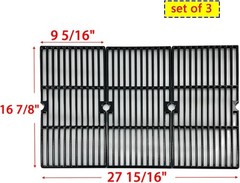 Grill Burner & Carryover tubes & Heat Plate & Cast Iron Cooking Grid
