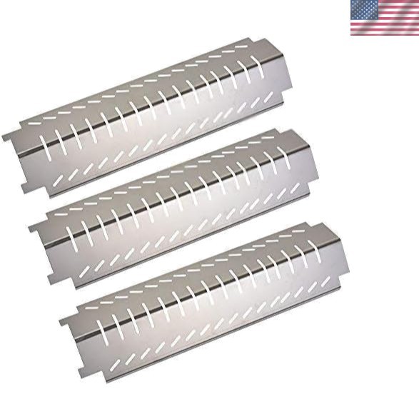 Replacement Heat Plate Deflector for Charbroil & Thermos – 15″ Stainless Steel