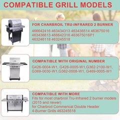 463642316 Emitter Plates & Cooking Grates for Charbroil Tru-Infrared 466642416 4