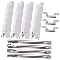 Grill Replacement Parts Compatible for Heat Tent+Burner+Crossover Tubes