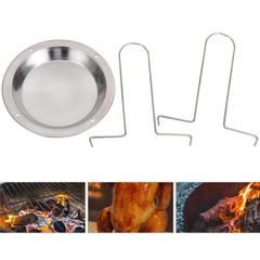 Qirvaten Chicken Roaster Rack, Stainless Steel Beer Can Holder Silver
