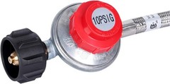 Versatile 4FT Adjustable Propane Regulator Hose with 10 PSI Pressure Control