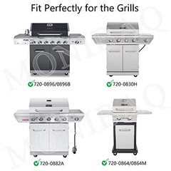 MONIBAQ 6 Pcs Flame Tamers for Nexgrill 720-0830H 720-0896 720-0896B 720-0898