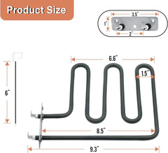 800 Watts Electric Smoker Heating Element Compatible with Masterbuilt and Char-B