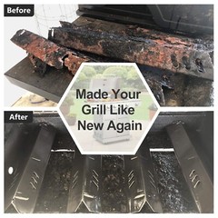 5 Pack Grill Replacement Part Porcelain Steel Heat Plates for Backyard Dyna-glo