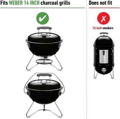 Weber Cooking Grate, 13.7 Inch Diameter, Heavy-Duty Plated Steel