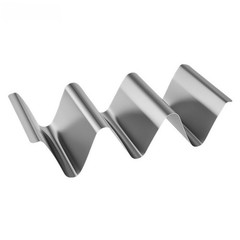 Stainless Steel Taco Stand 3 Compartment W Design Fits Standard Tortillas