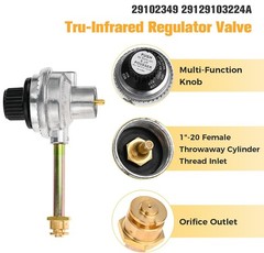 29102349 Regulator Control Valve For Charbroil Grill2Go Tru-Infrared 2012