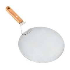 Wooden Handle Stainless Steel Pizza Peel 10 Inch for Pizza and Cake For baking