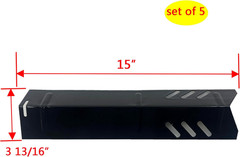 Parts DP115 (5-Pack) Grill Heat Plates Shield Burner Covers 15 X 3 13/16″ Replac