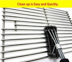 Parts 19 1/4″ Solid Rod Stainless Steel Cooking Grid Grates Replacement for J…