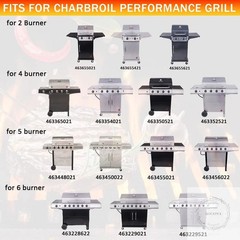 Grill Replacement Parts for Charbroil Performance 5 Burner 463448021 463455021