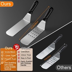 ﻿Latiret Griddle Accessories Kit, 24Pcs Grilling Accessories Set for Blac