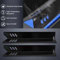 24”-30” Adjustable Grease Tray, Heat Plates for Dyna Glo DGF493BNP, DGF510SBP