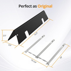 Flavorizer Bars & Grill Burner Tubes for Weber Spirit II 300 67046 67025 GS4 Kit