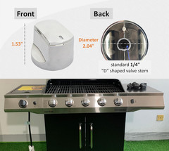 Gas Grill Control Knobs for Char-Broil Performance 463366022 463365021 4-Pack