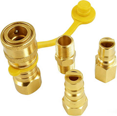 3/8 Inch Natural Gas Quick Connect Fittings, Natural and Propane LP Hose Extensi
