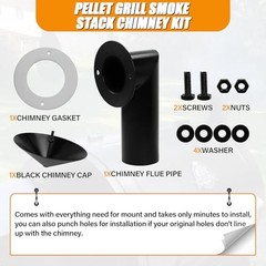 Pellet Grill Smoke Stack Chimney Replacement for Pit Boss Traeger Camp Chef,