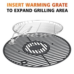 Grill Grate Solid Rod Cast Iron Round 19.5″ for Akorn Kamado, Pit Boss K24,