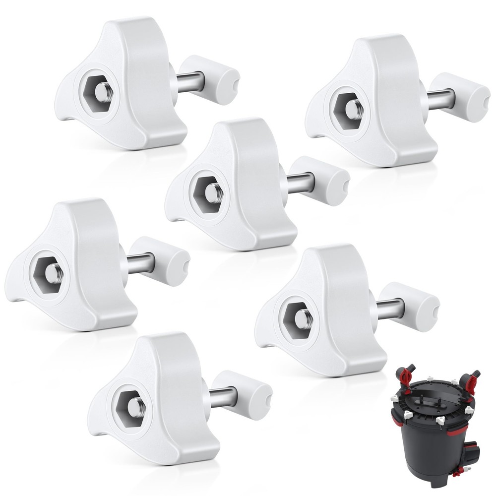 6 Pack Replacement Lid Fasteners Fits Fluval FX6 FX5 FX4 FX2 Filter REPL PARTS