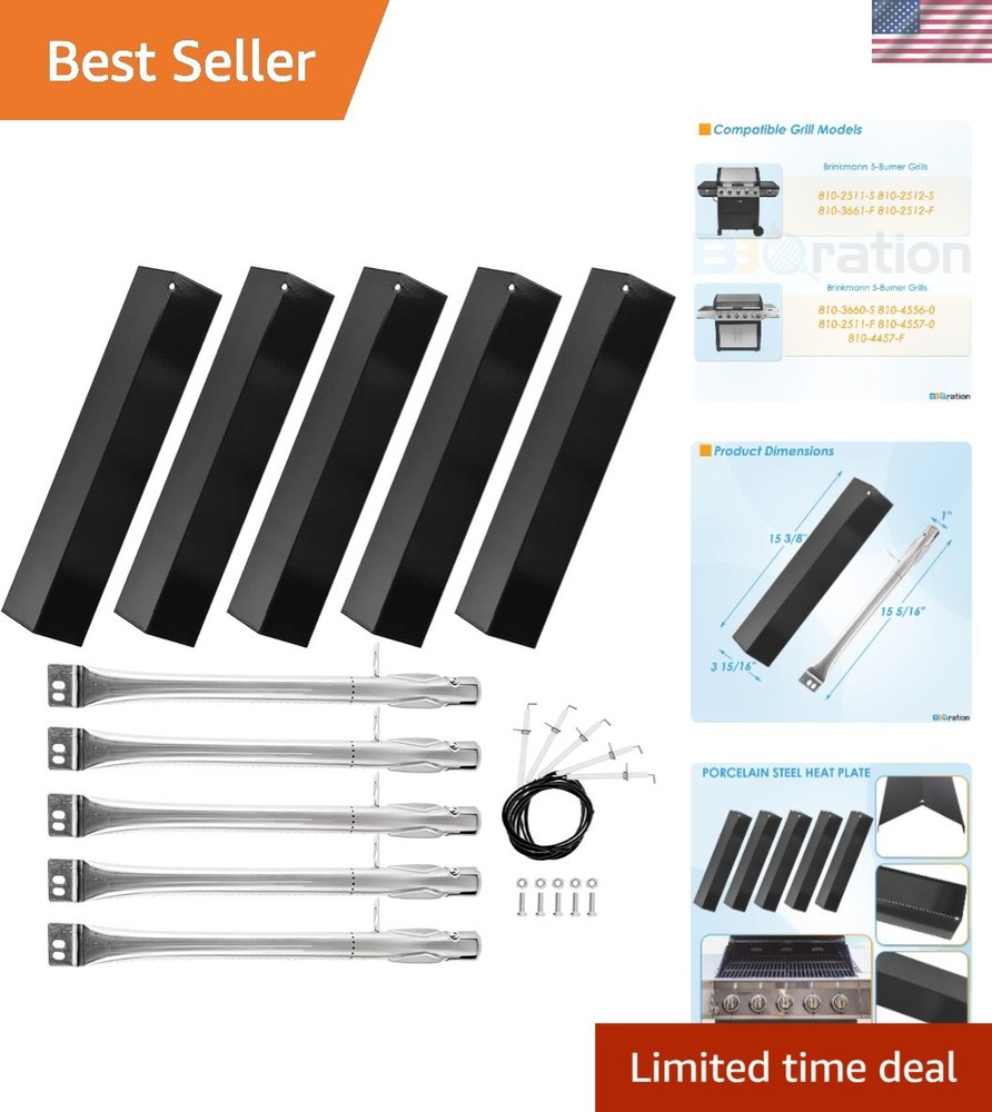 Complete Replacement Parts Kit for Brinkmann 5-Burner Grills – Easy Install