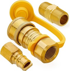 3/8 Inch Brass Gas Quick Connect Fittings for Propane and Natural Gas