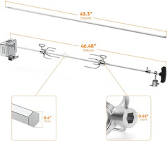Stanbroil Hygrill Rotisserie Kit for All Hygrill 5-Burner Built-in Gas Grills, G
