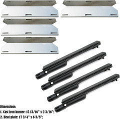 Parts Kit DG224 For Jenn Air Gas Grill Repair Kit Burner And Heat Plate 4 Pack C