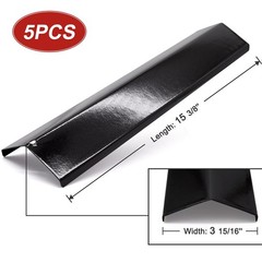 Gas Grill Heat Plate Shields for Brinkmann 8103660S 15 3/8 Inch 5 PCS