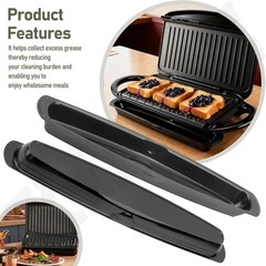 2 Pack ​​14.5″ Grill Oil Grease Catcher Drip Tray Pan Replacment