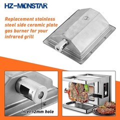 Hz-Monstar Ceramic Infrared Diy Heating Gas Burner 8.66X 6.69 220X170Mm